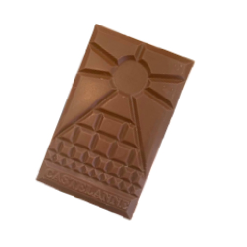 Tablette Fourrée Praliné noisettes & fleur de sel Chocolat Noir 75%